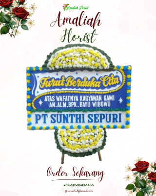 Papan Bunga Duka di Winenet Satu
