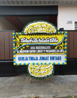 Papan Bunga Duka di Winenet Satu